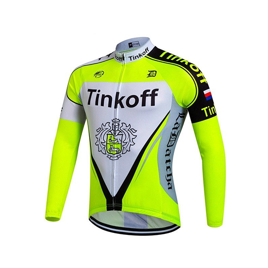 Maglia Tinkoff Manica Lunga 2017 aceso verde